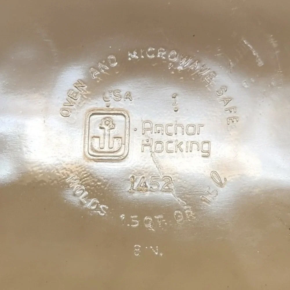 Vintage Anchor Hocking Amber Glass 8x8 Casserole Dish #1452 1.5 quart
